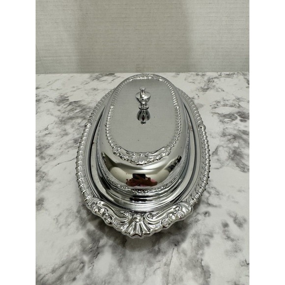 Vintage 1960’s Danny Wilson Original  Chrome Plated Butter Dish - Picture 4 of 12